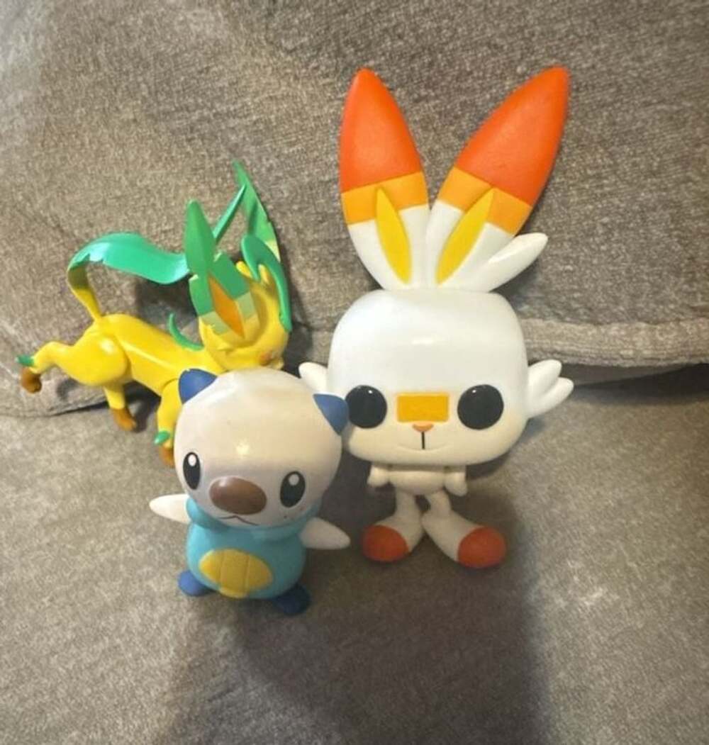 3-Funko Pocket Pop! Pokemon Scorbunny Mini Vinyl Figure